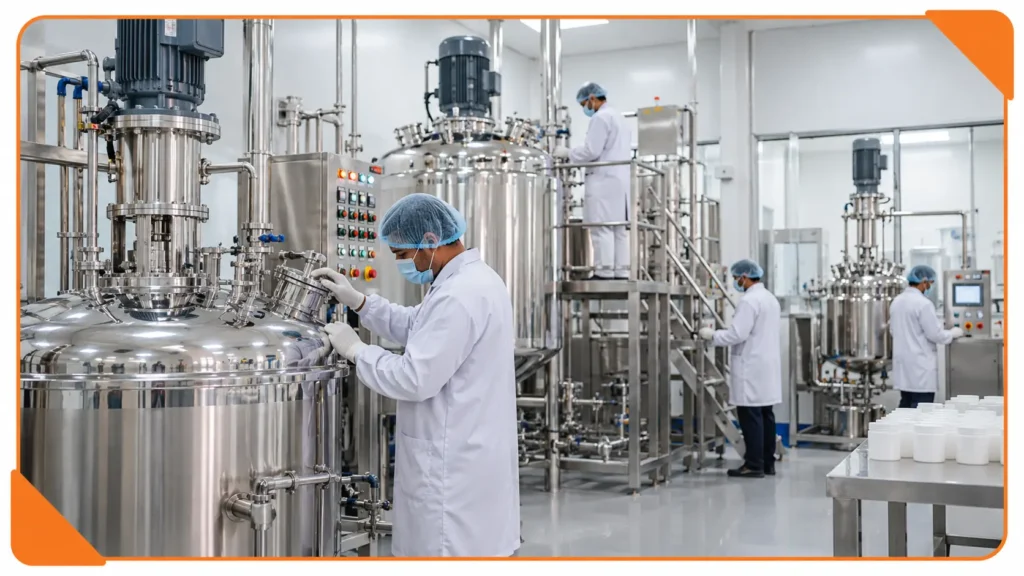 Sterile Pharmaceutical Cleanroom Production Floor